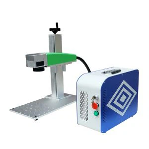 20W Mini Nešiojami Oro Aušinimo Fiber laser marking mašina On Metal