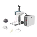 20 W mini nešiojama 3D pluošto lazerinė graviravimo mašina Žema kaina