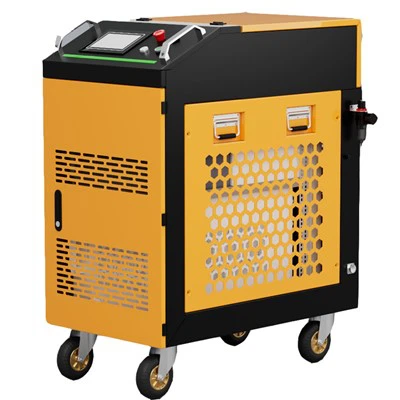 300 W nešiojamasis lazerinis nuėmimo mašina, skirta automobilių dalims rūdžių ir dažų šalinimui