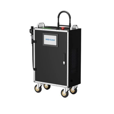 200 W bagažo tipo lazerinio valymo mašina, skirta dažams ir rūdims pašalinti